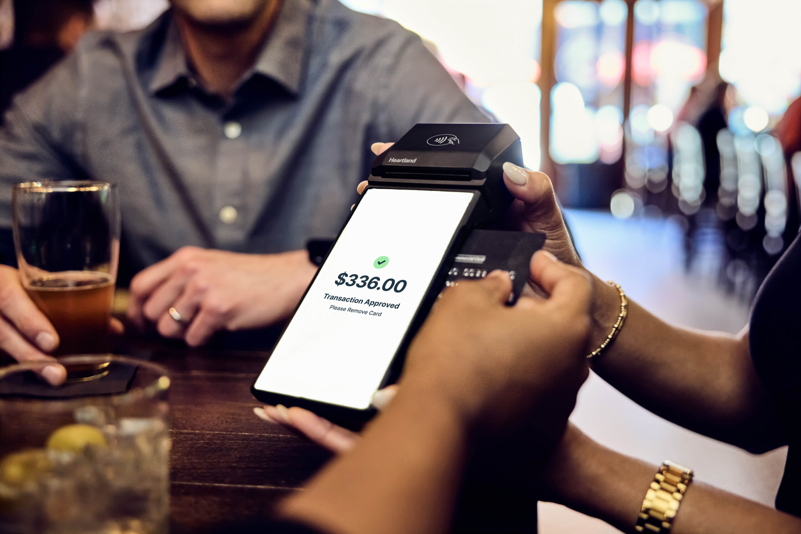 Genius Restaurant Mobile POS handheld for restaurant table service