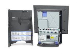 Toshiba SurePOS 580 with the rear vanity cover removed.