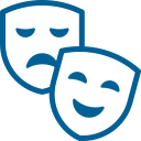 Theater masks icon