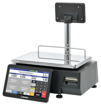 Ishida Uni-8 Scale Label Printer w Pole Display